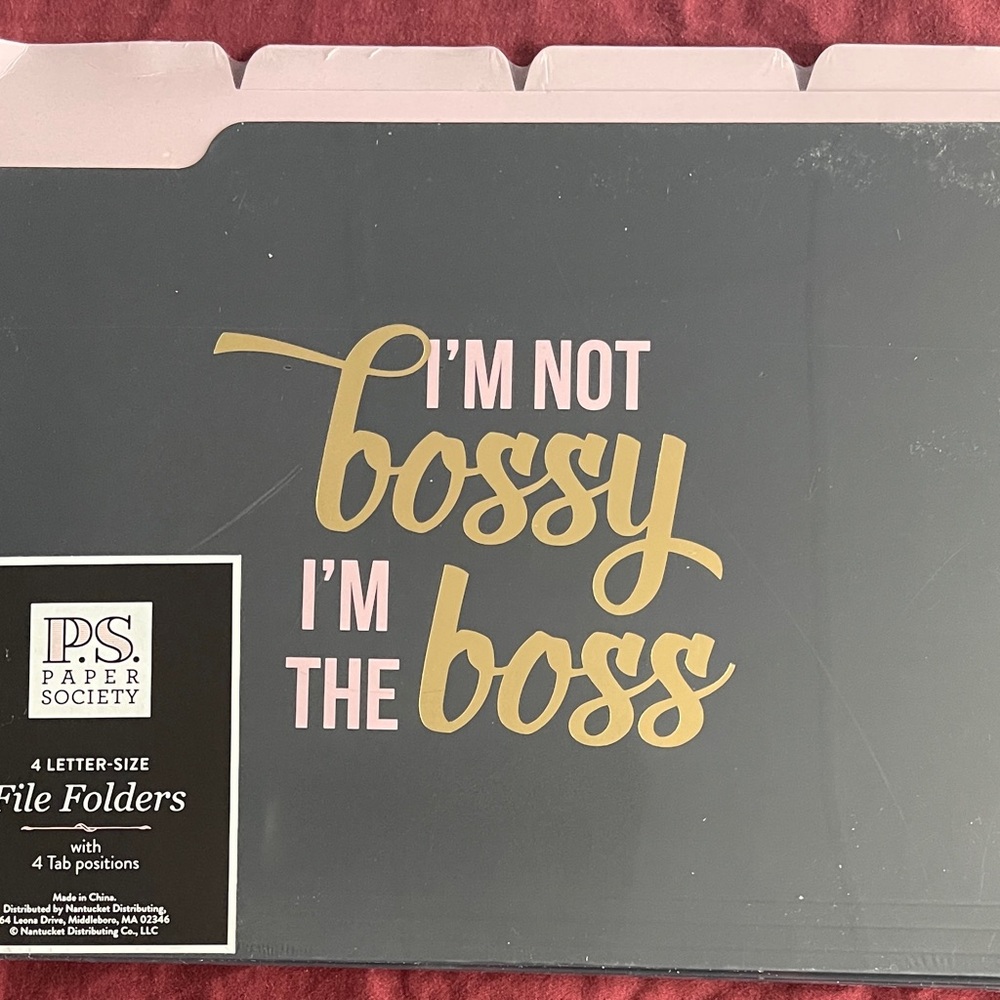 P.S. Paper Society Bossy File Folders